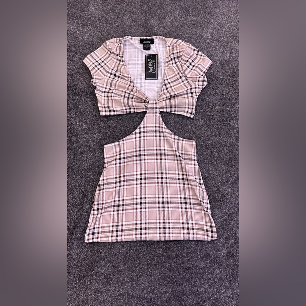 Just Polly Plaid Two-Piece Dress